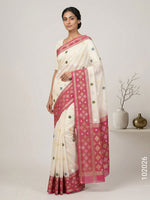 Cotton Embroidery Work Kota Checks Banarasi Saree