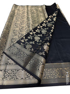 Katan Silk Zari Work Designer Banarasi Saree