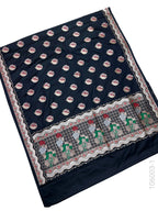 Mashru Silk Resham and Zari Alfi Buta Work Banarasi Saree