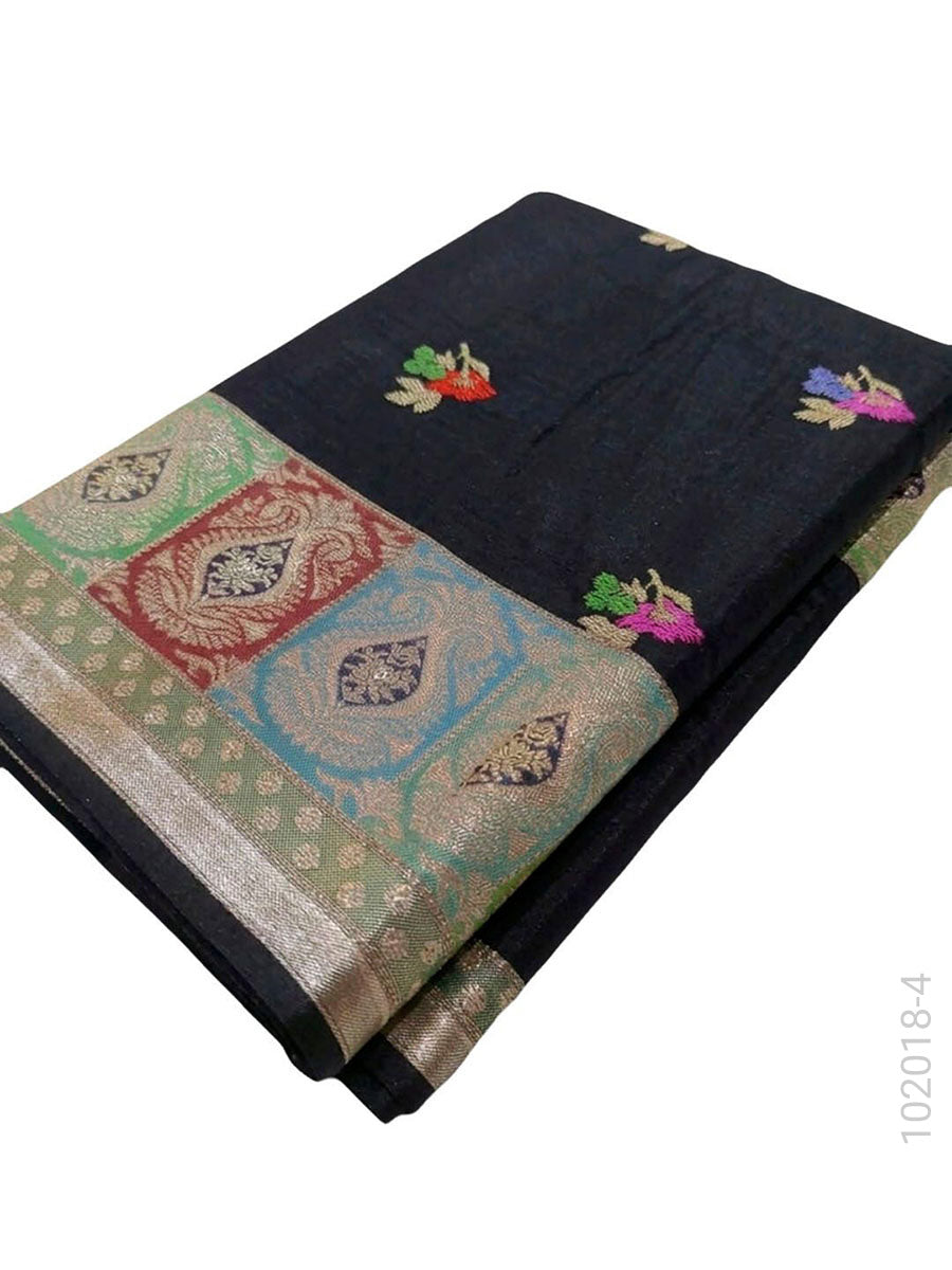 Mashru Silk Resham and Zari Work Designer Banarasi Saree