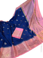 Dupion Silk Zari Buti Work Banarasi Saree