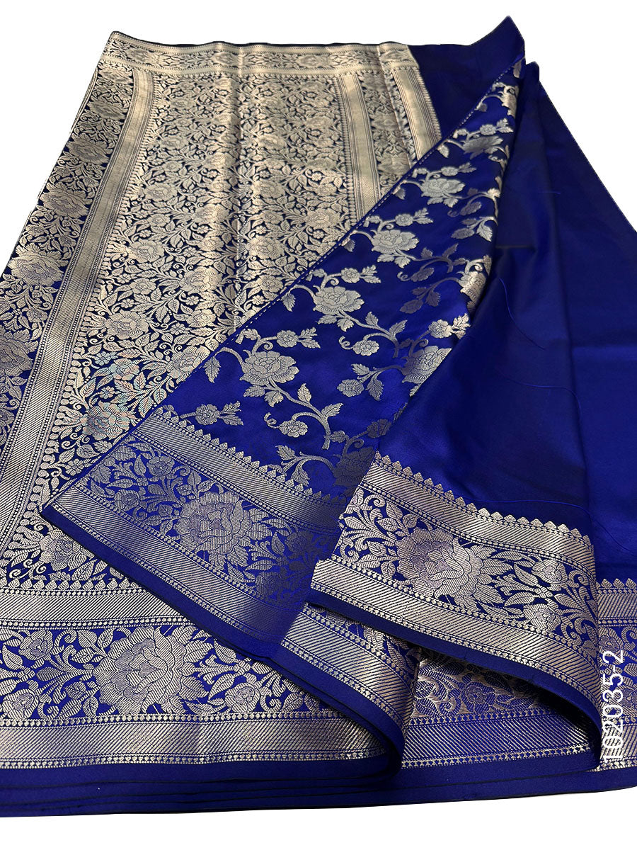 Katan Silk Zari Work Designer Banarasi Saree