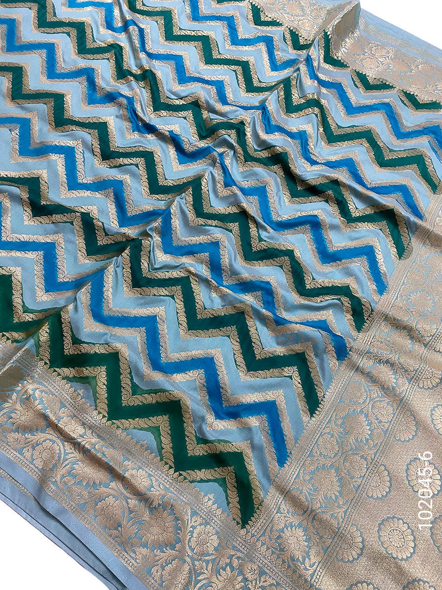 Katan Silk Rangkat Work Designer Banarasi Saree
