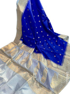 Kora Organza Zari Work Buti Banarasi Saree