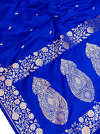 Mashru Silk Zari Work Buti Banarasi Saree