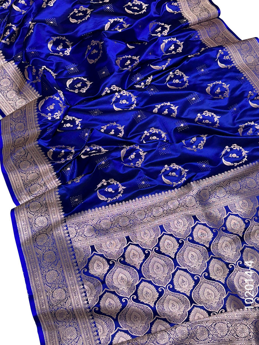Mashru Silk Zari Work Designer Banarasi Saree