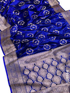 Mashru Silk Zari Work Designer Banarasi Saree