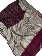 Georgette Zari Work Buti Banarasi Saree