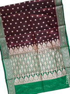 Satin Silk Zari Buti Work Banarasi Saree