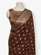 Soft Silk Resham and Zari Work Buti Banarasi Saree
