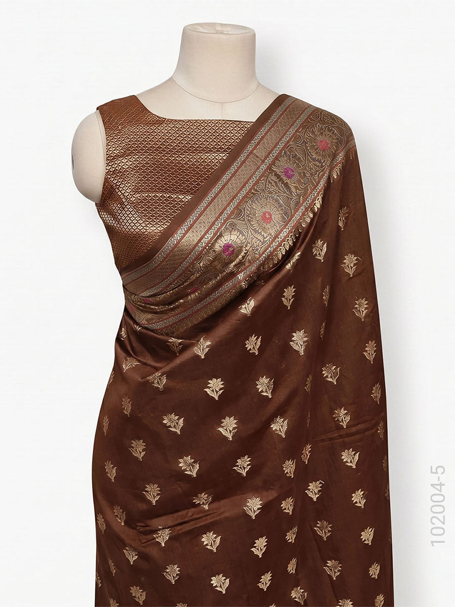 Soft Silk Resham and Zari Work Buti Banarasi Saree