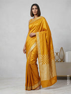 Katan Silk Zari Work Buti Banarasi Saree