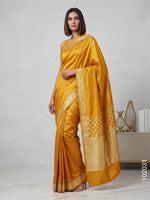 Katan Silk Zari Work Buti Banarasi Saree