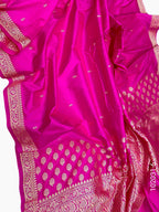 Katan Silk Zari Work Buti Banarasi Saree