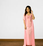 Women Satin Nighty with Robe