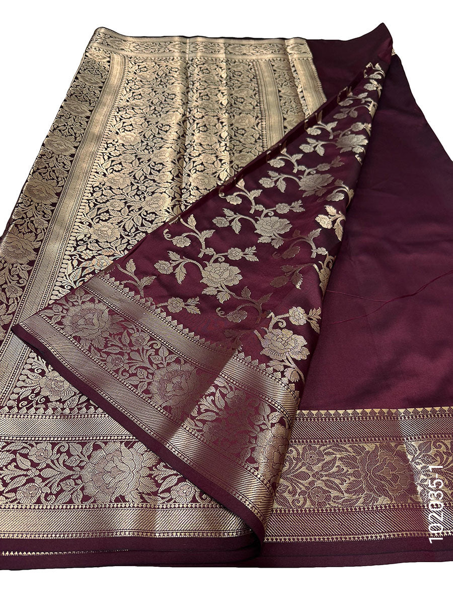 Katan Silk Zari Work Designer Banarasi Saree