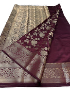 Katan Silk Zari Work Designer Banarasi Saree