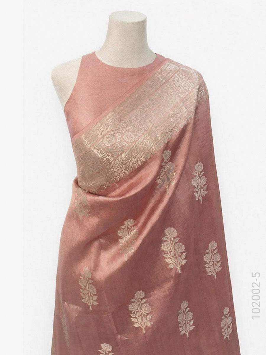 Soft Silk Zari Work Buta Banarasi Saree