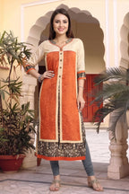 Rust Layered Long Tunic for Women