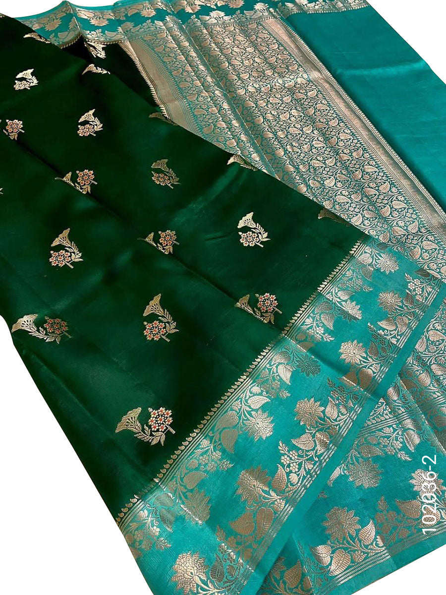 Dupion Silk Designer Banarasi Saree