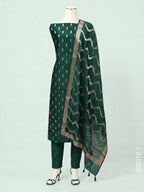 Katan Silk Zari Buti Work Banarasi Suit With Katan Silk Dupatta