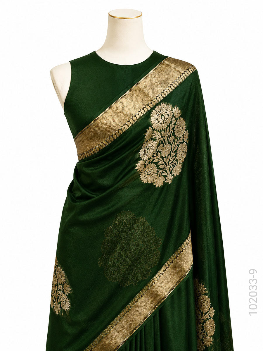 Kora Organza Zari Work Designer Banarasi Saree