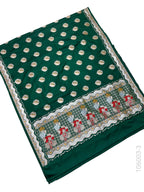 Mashru Silk Resham and Zari Alfi Buta Work Banarasi Saree