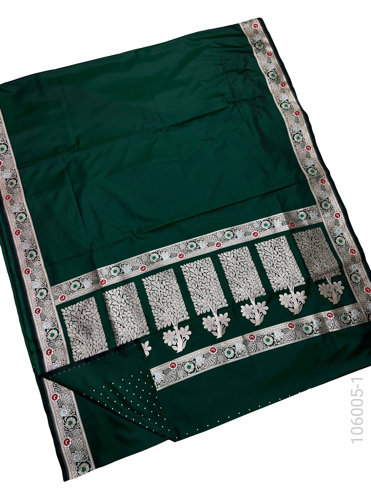 Mashru Silk Resham and Zari Designer Border Work Banarasi Saree