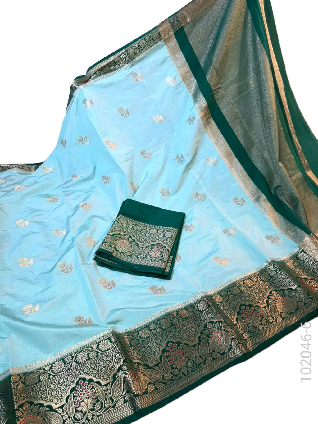 Dupion Silk Zari Buti Work Banarasi Saree