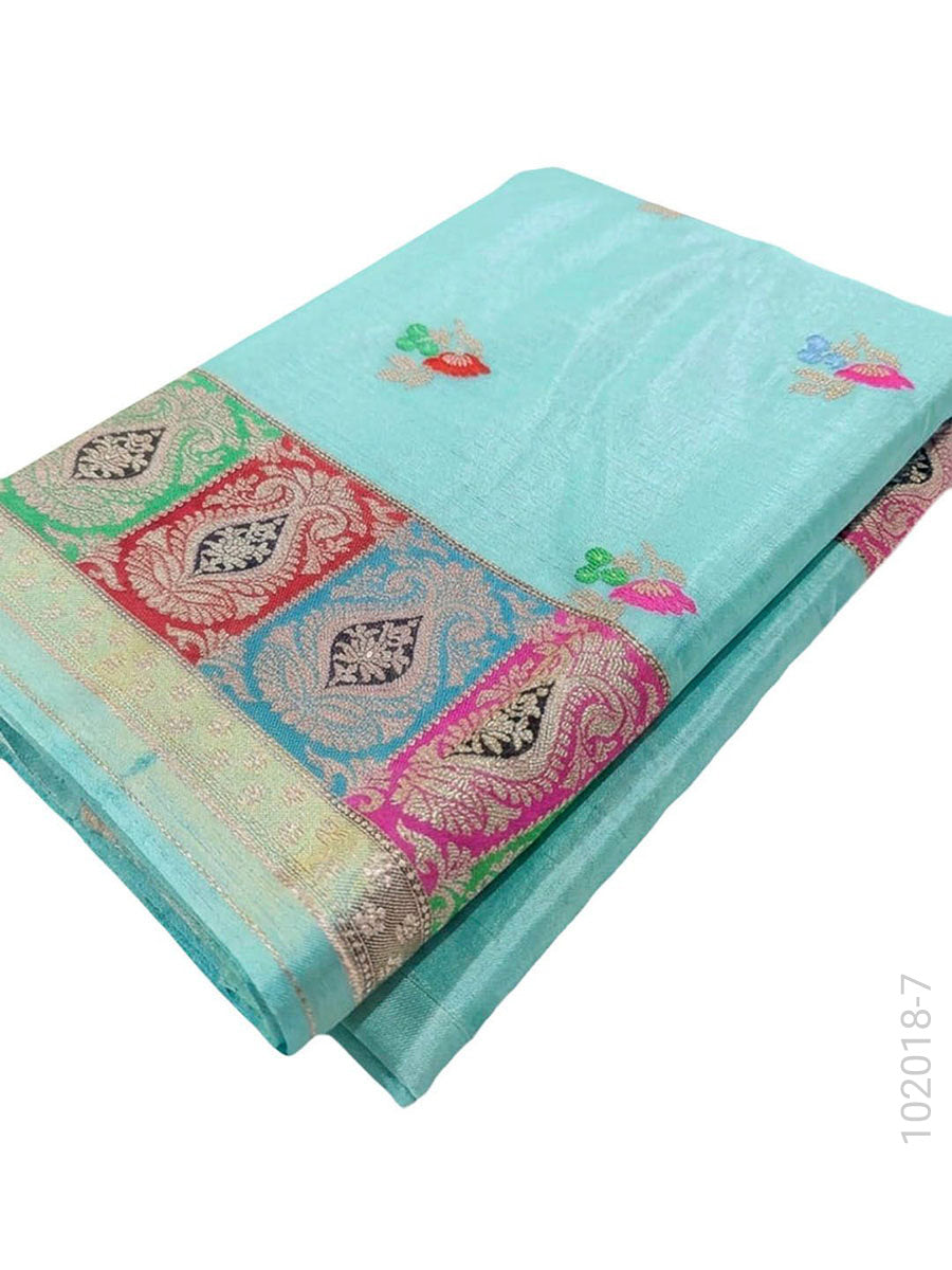 Mashru Silk Resham and Zari Work Designer Banarasi Saree