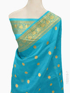 Kora Organza Zari Work Buta Banarasi Saree
