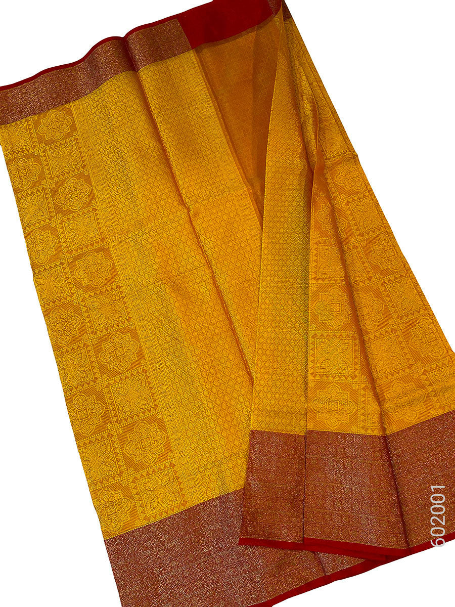 Gold Cotton Silk Zari Work Banarasi Saree