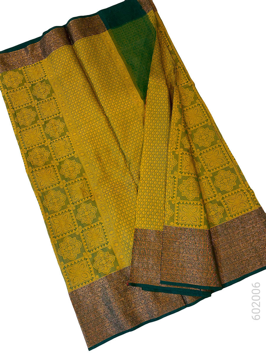 Gold Cotton Silk Zari Work Banarasi Saree