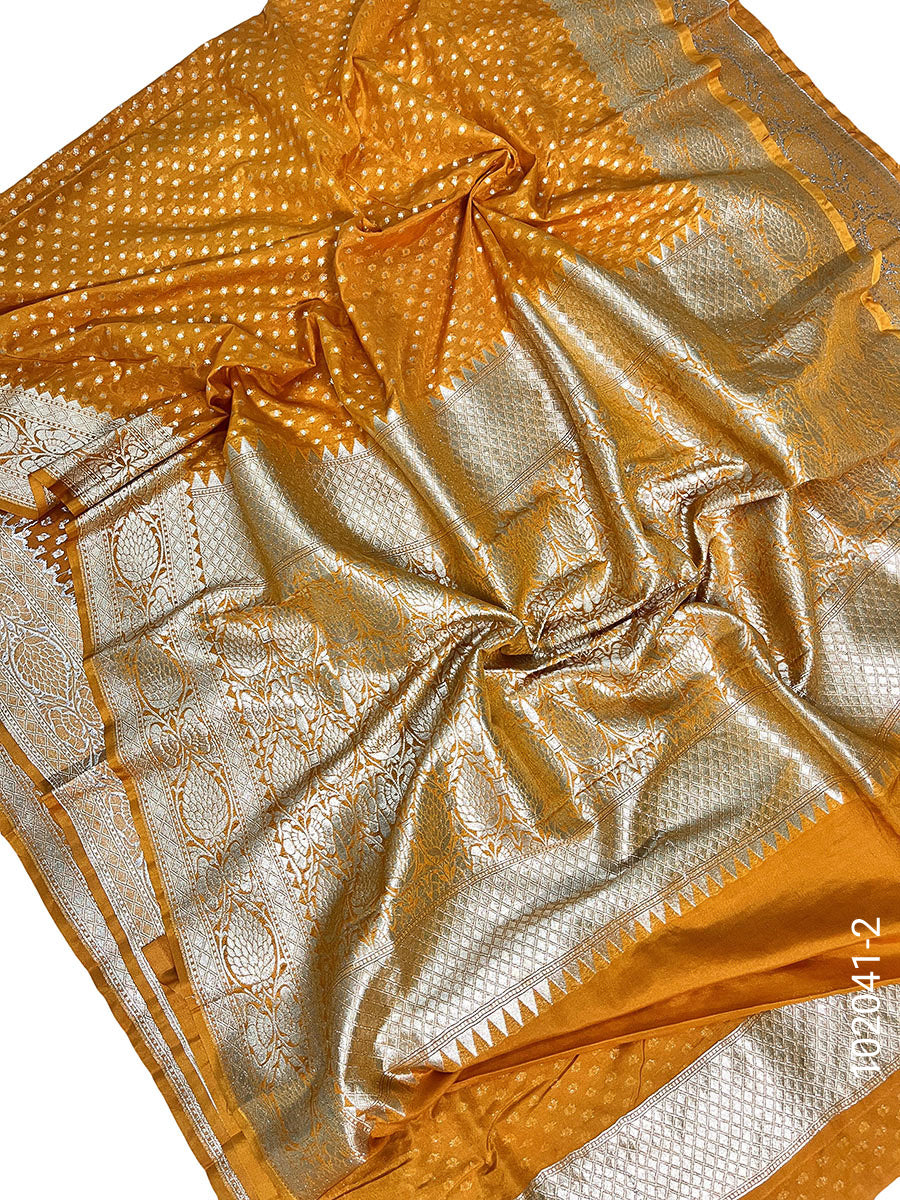 Georgette Zari Work Buti Banarasi Saree