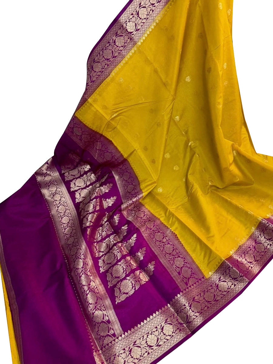 Kora Organza Zari Work Buti Banarasi Saree