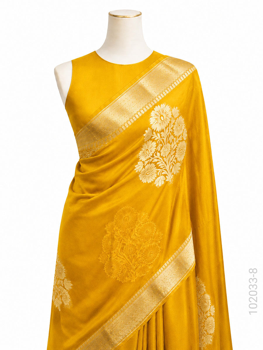 Kora Organza Zari Work Designer Banarasi Saree