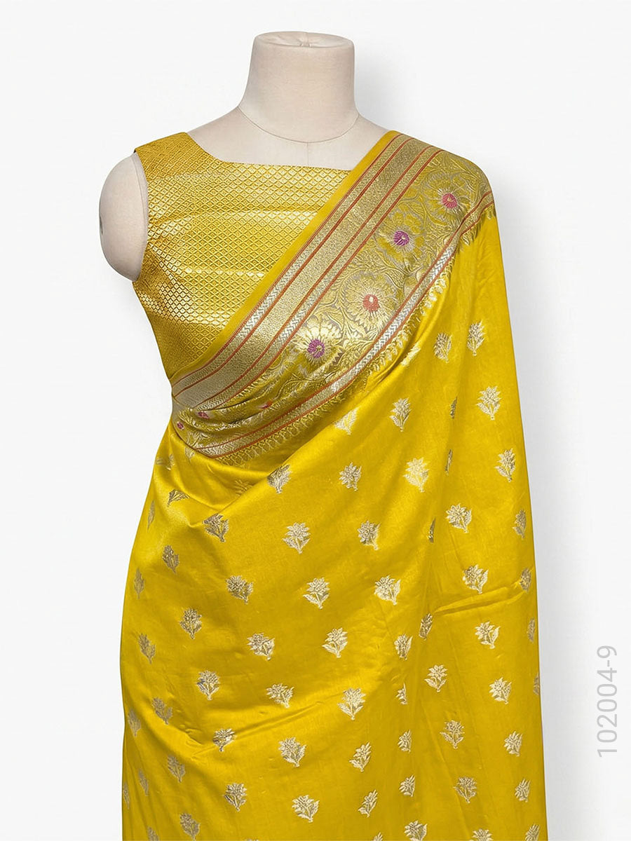 Soft Silk Resham and Zari Work Buti Banarasi Saree