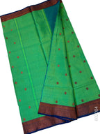 Green Cotton Silk Zari Work Banarasi Saree