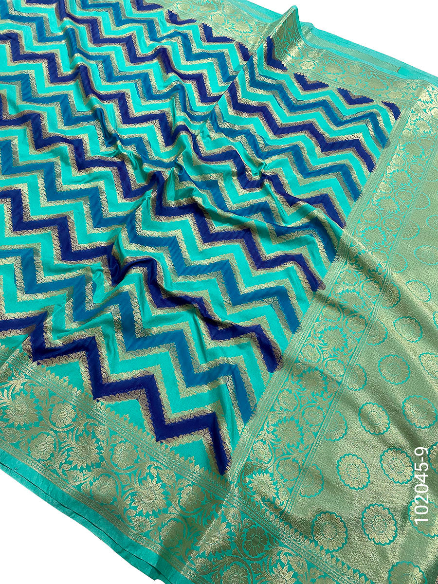 Katan Silk Rangkat Work Designer Banarasi Saree