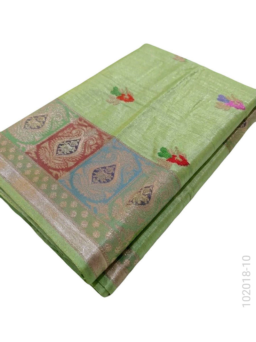 Mashru Silk Resham and Zari Work Designer Banarasi Saree