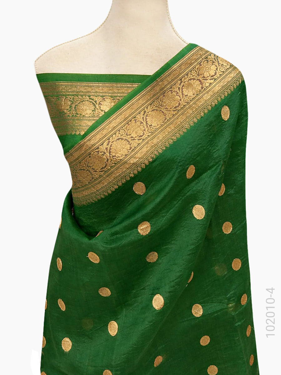 Kora Organza Zari Work Buta Banarasi Saree