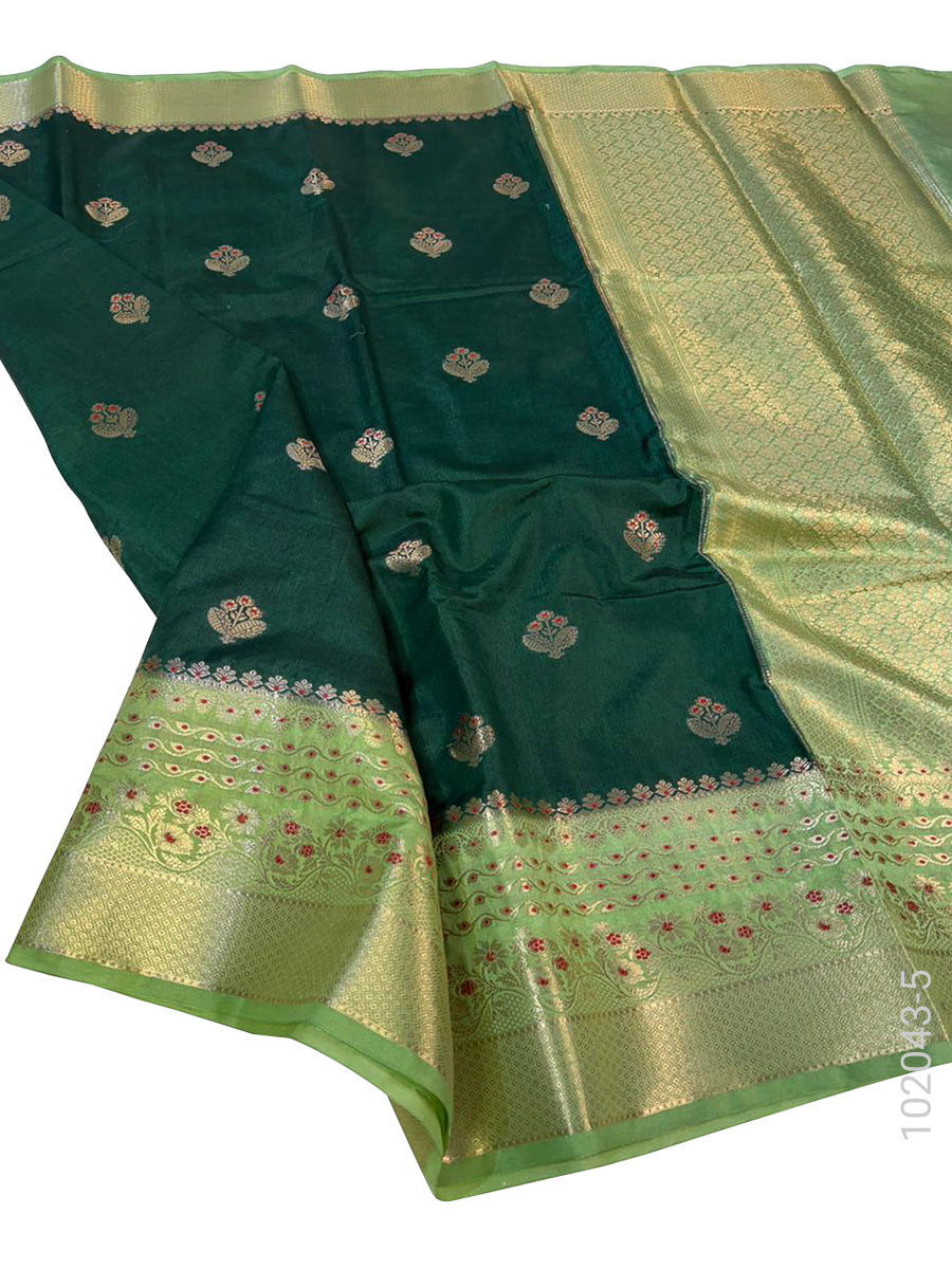 Soft Silk Zari Work Buta Banarasi Saree