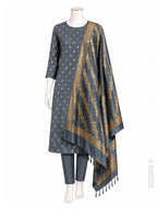 Katan Silk Zari Buti Work Banarasi Suit With Katan Silk Dupatta