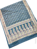 Mashru Silk Resham and Zari Jaal Work Banarasi Saree