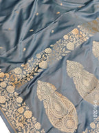 Mashru Silk Zari Work Buti Banarasi Saree