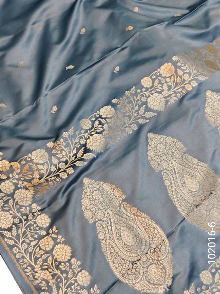 Mashru Silk Zari Work Buti Banarasi Saree