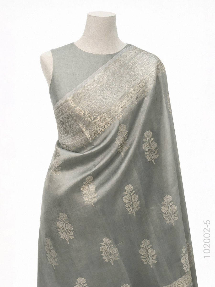 Soft Silk Zari Work Buta Banarasi Saree