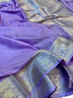 Soft Silk Zari Work Plain Banarasi Saree