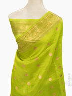 Kora Organza Zari Work Buta Banarasi Saree