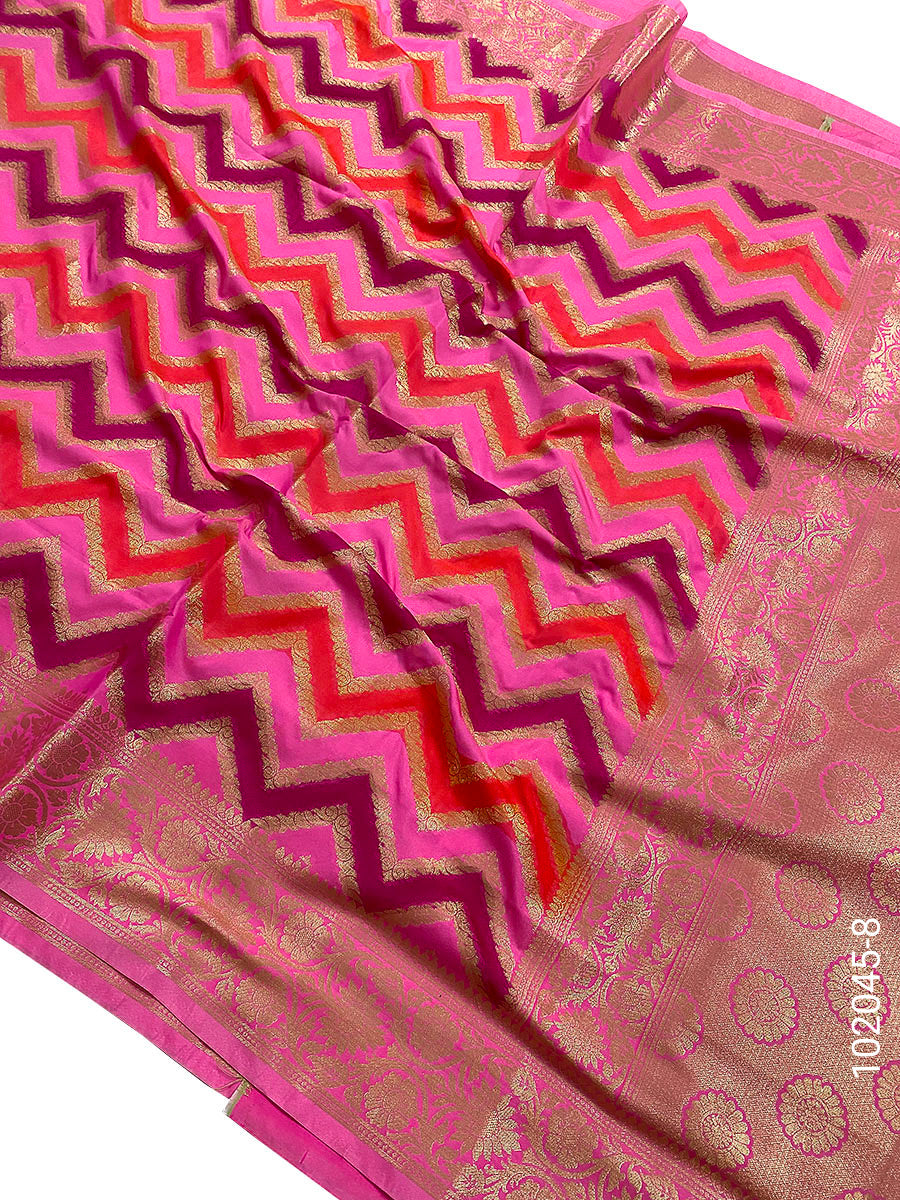Katan Silk Rangkat Work Designer Banarasi Saree